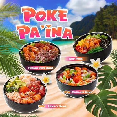 POKE PA'INA 2022 Enjoy the Hawaiian Slice in this Summer