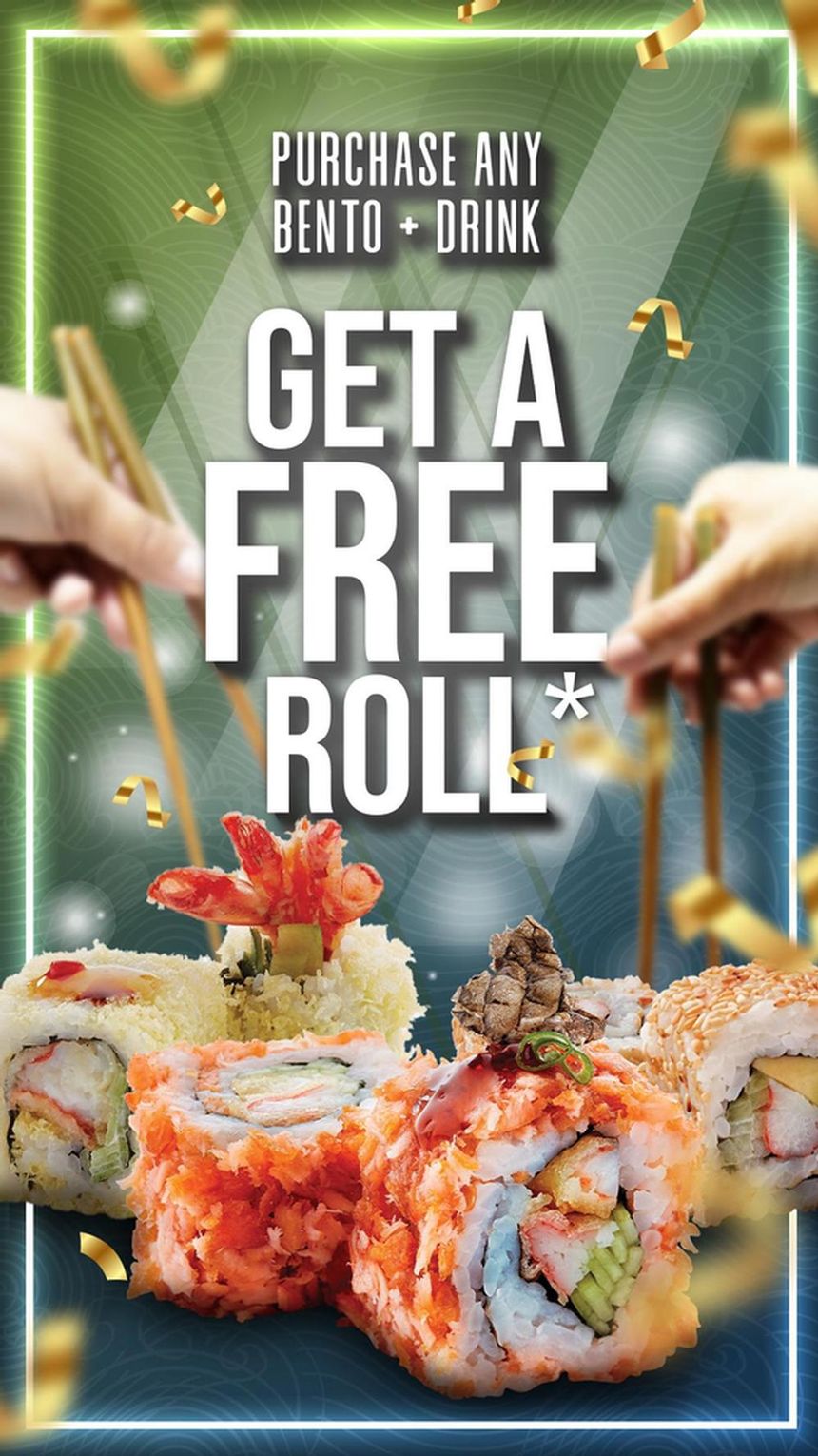 FREE Sushi Roll